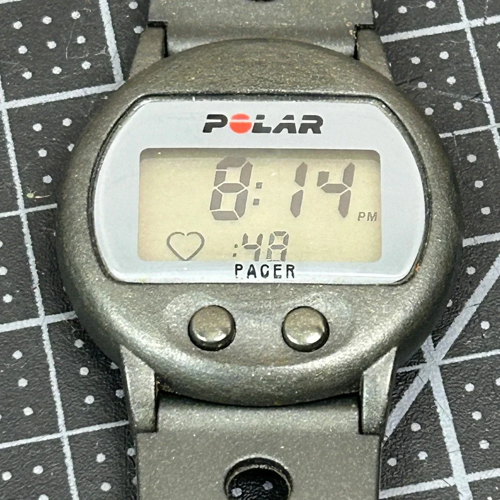Polar Electro‎ OY Pacer Digital Watch Heart Rate Monitor Fitness Tracker Grey